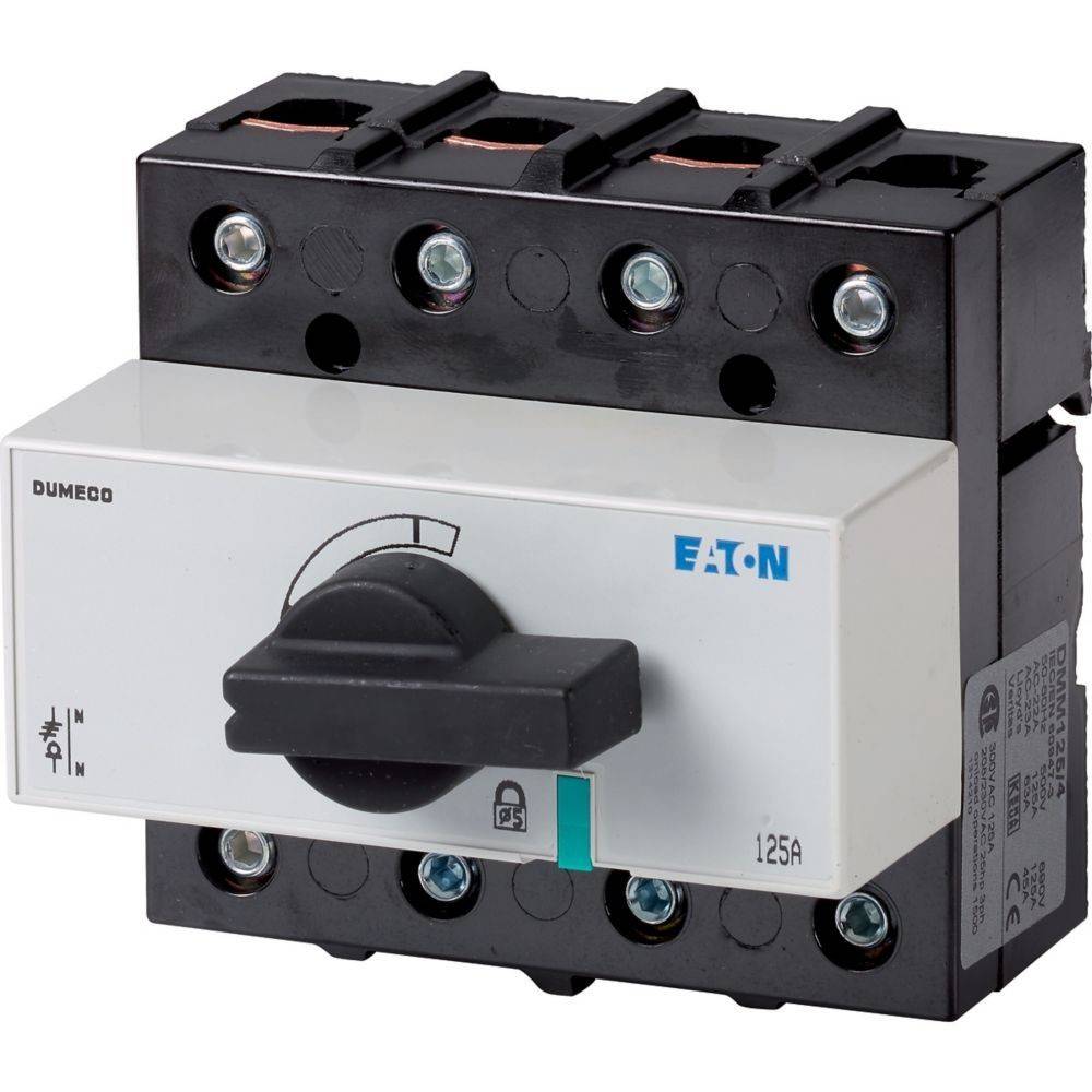 Lastscheider DUMECO 125A 4P, draaigreep zwart-0