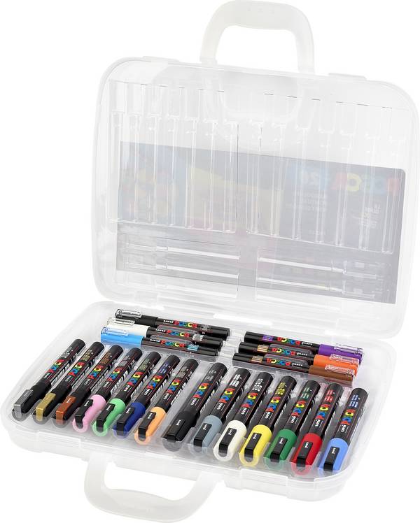 POSCA markeerstift UNI schilderkoffer classic set van 20