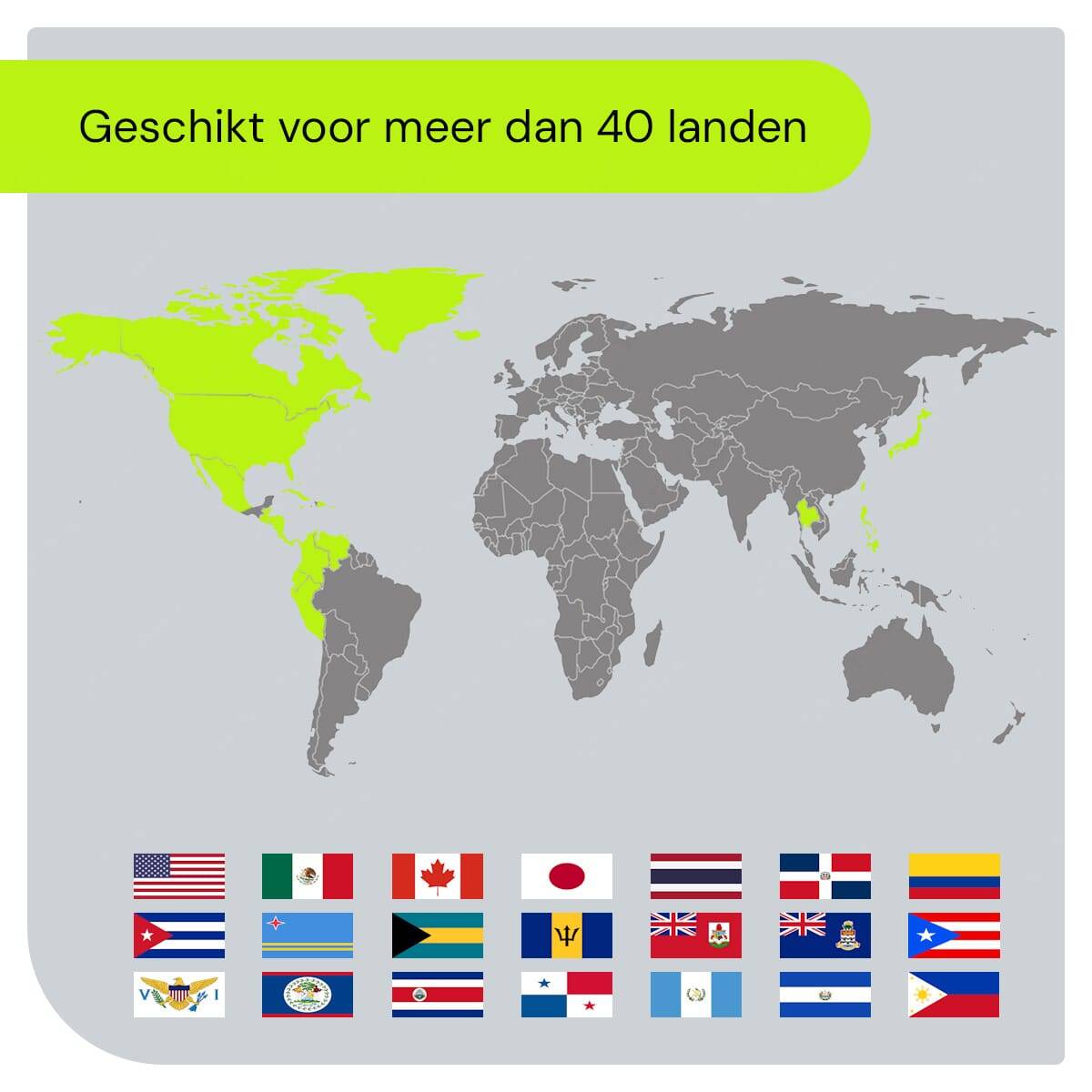 Orbit Electronic Reisstekker EU-USA/Canada - Type C/E/F naar A/B - Ongeaard - 2.5A - 600W - Wit-1