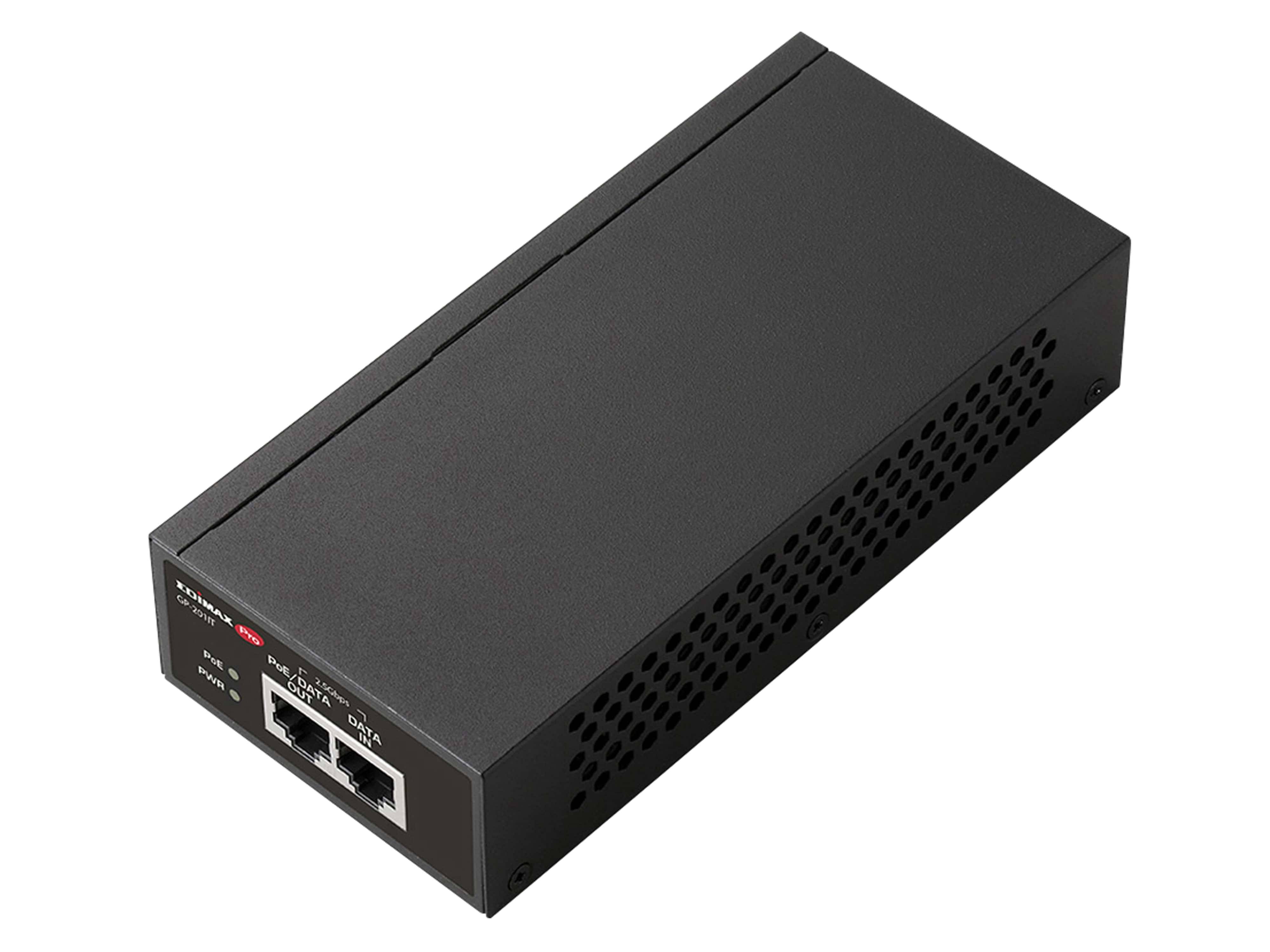 Symboolafbeelding voor Edimax GP-201IT PoE-adapter en -injector voor 2,5 Gigabit Ethernet, Fast Ethernet en Gigabit Ethernet.