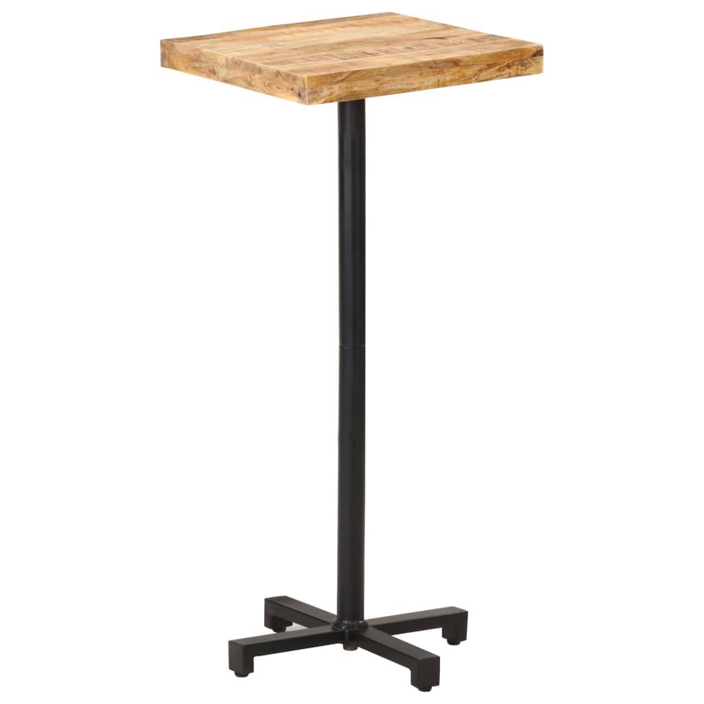 vidaXL - Bartafel - vierkant - 50x50x110 - cm - ruw - mangohout