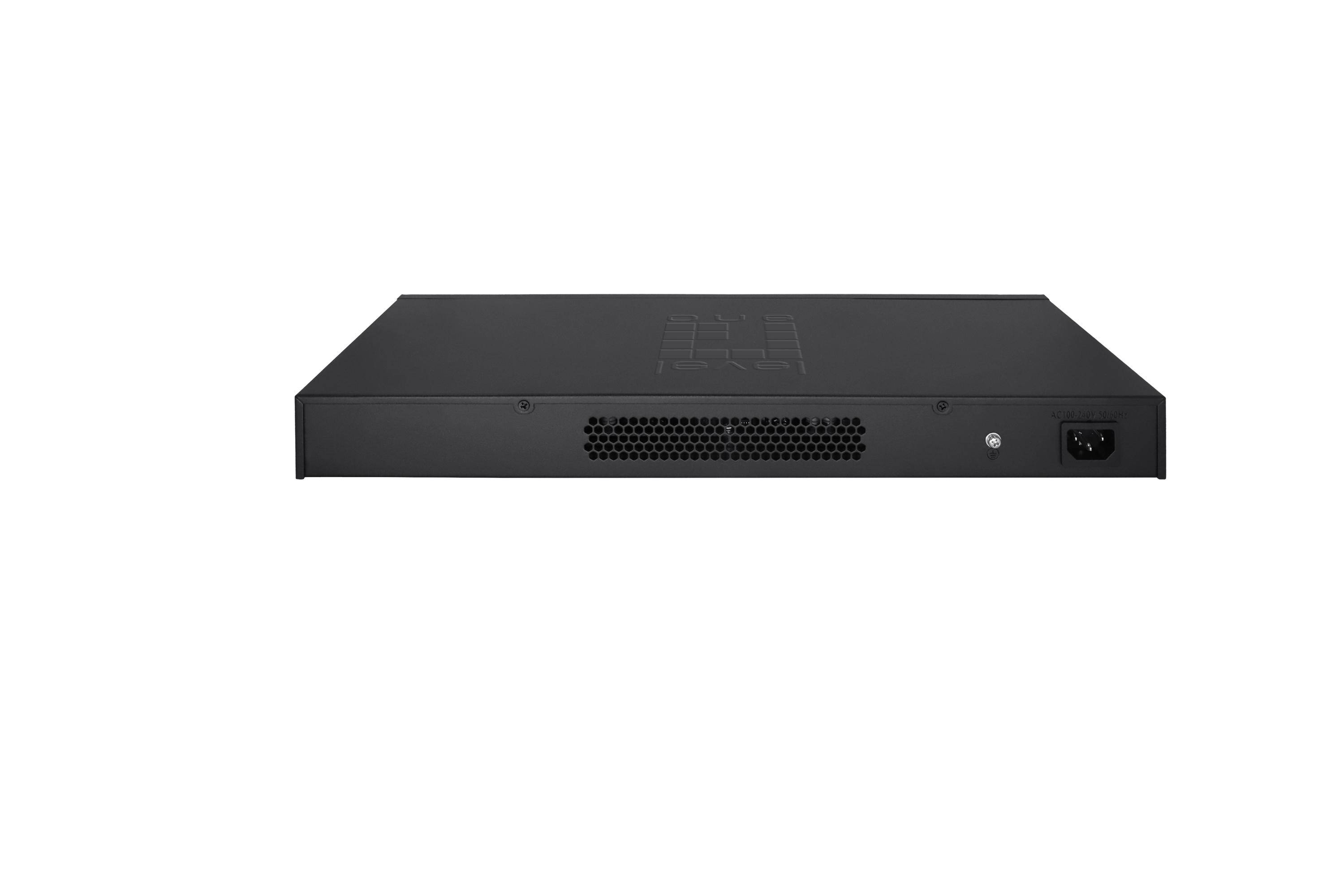 LevelOne Schakelaar 16x GE GES-2118P 2xGSFP 19" 230W 16xPoE+-2
