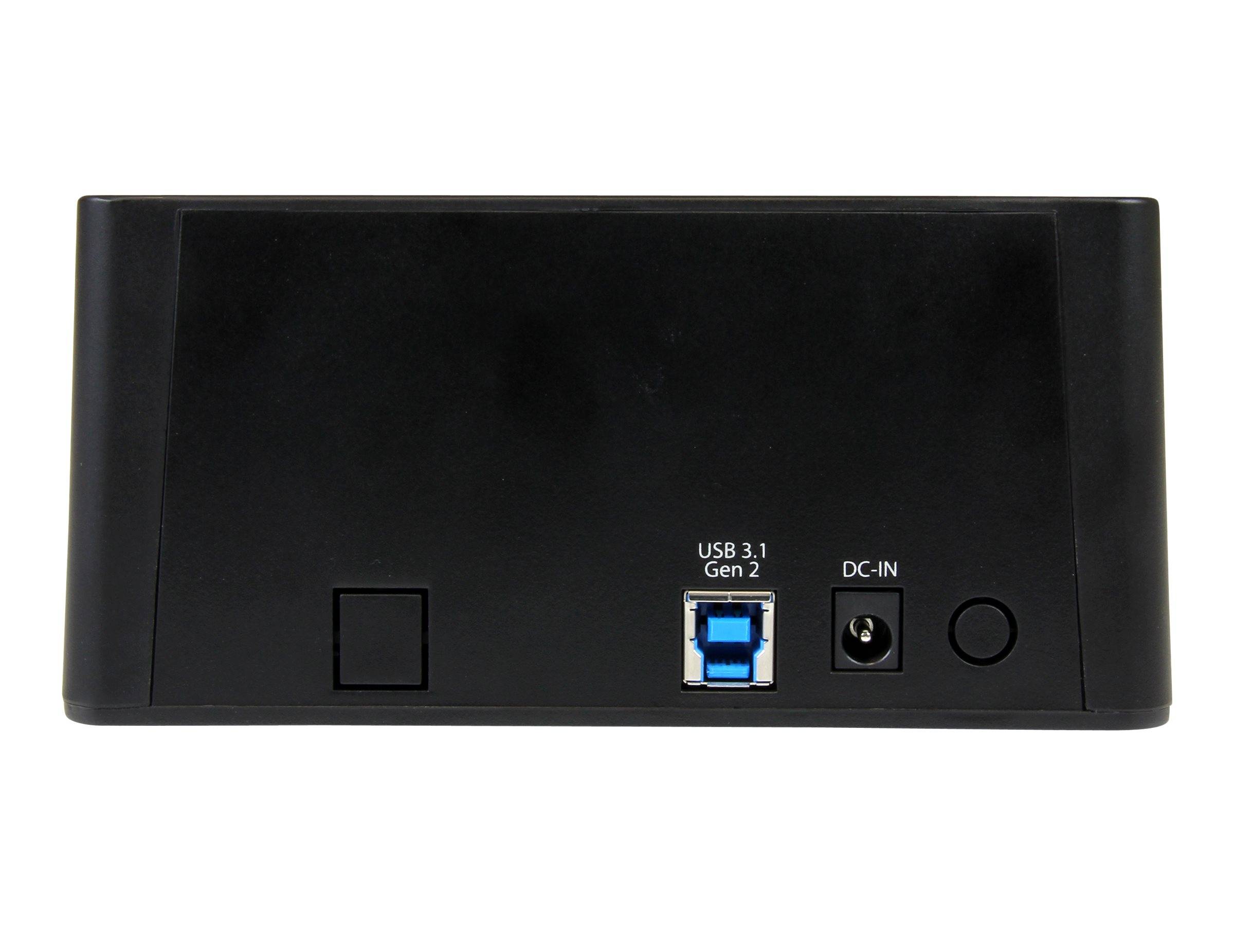 StarTech.com Standalone Hard Drive Duplicator, Externe Dual Bay HDD/SSD Cloner/Copier, USB 3.1 (10Gbps) naar SATA III HD-2