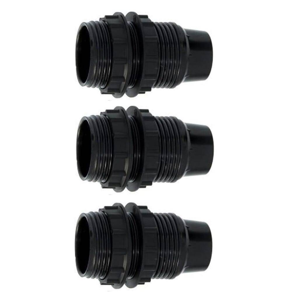 Lamphouder + 2 ringen - E14 - Zwart - Per 3 stuks-1