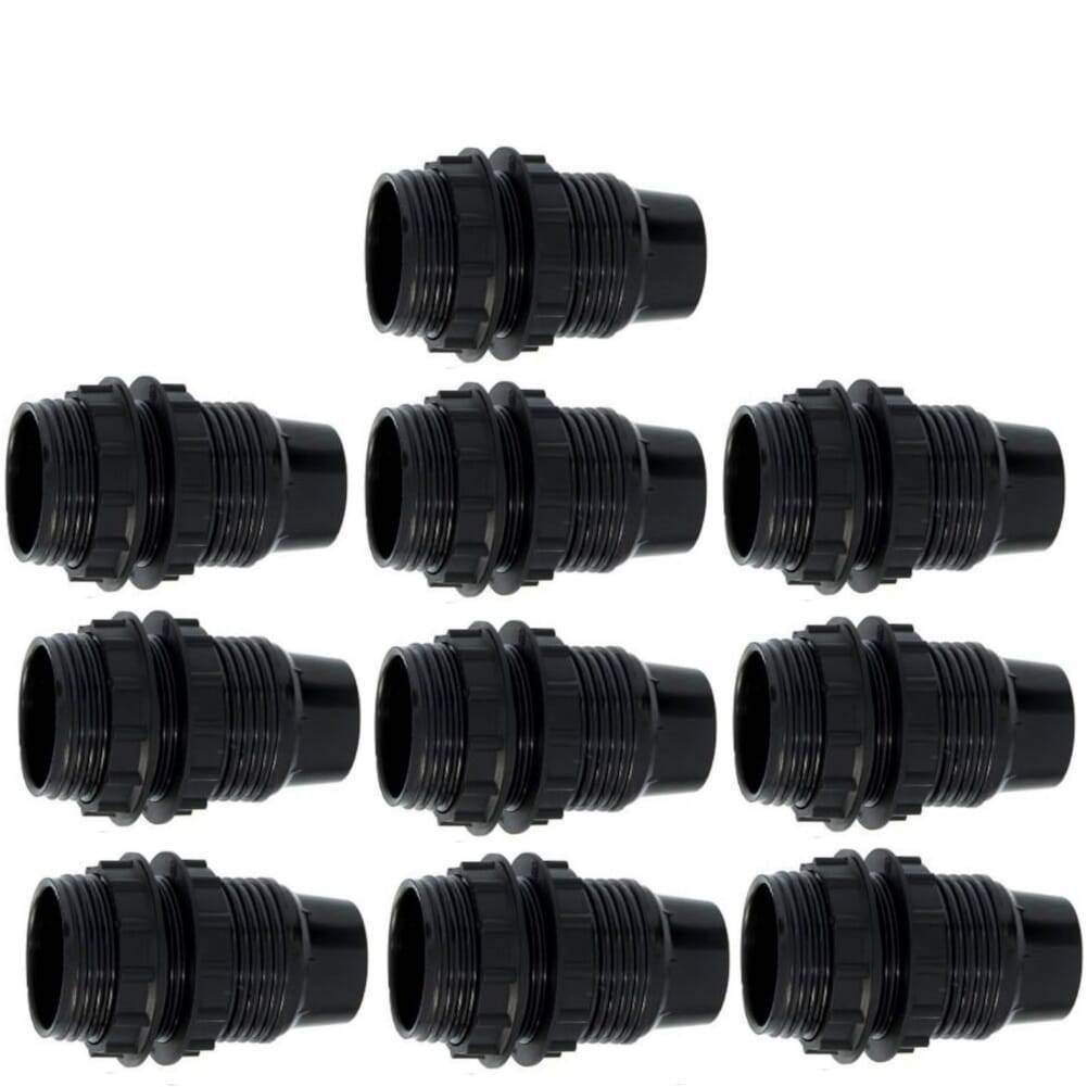 Lamphouder + 2 ringen - E14 - Zwart - Per 10 stuks-1