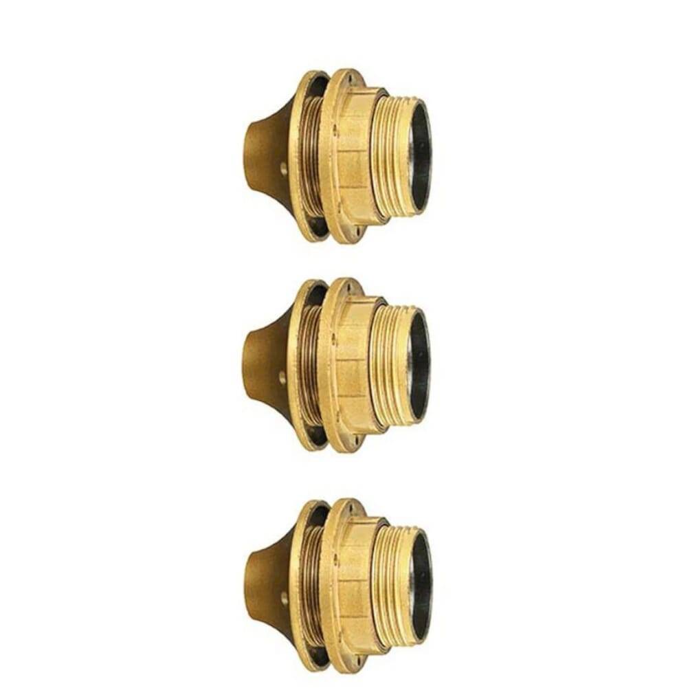 Lamphouder met Kraag + Ring - E27 - Goud - Per 3 stuks-1
