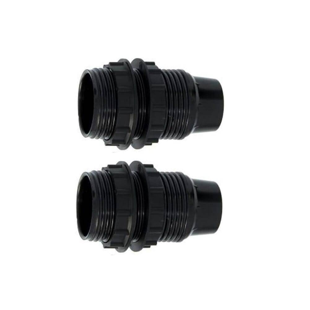 Lamphouder + 2 ringen - E14 - Zwart - Per 2 stuks-1