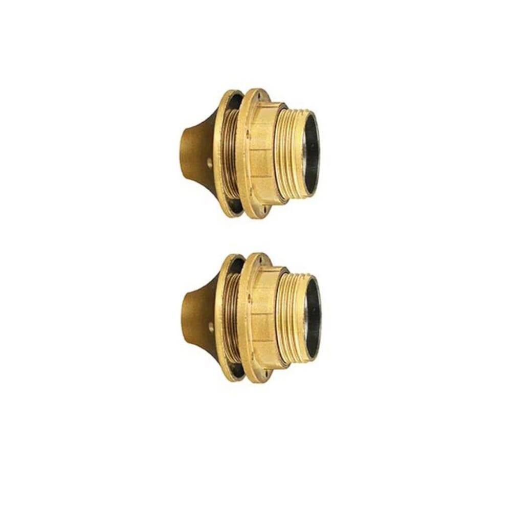 Lamphouder met Kraag + Ring - E27 - Goud - Per 2 stuks-1