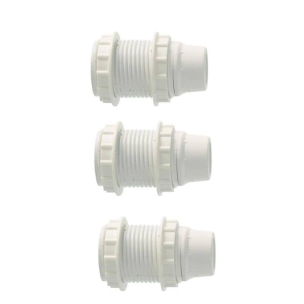 Lamphouder + 2 ringen - E14 - wit - Per 3 stuks-1