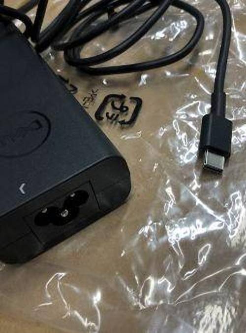 Dell AC-adapter, C6-netsnoer, 65W, 5V/9V/15V/20V, 3-pins, Type C, PECOS, Delta-0