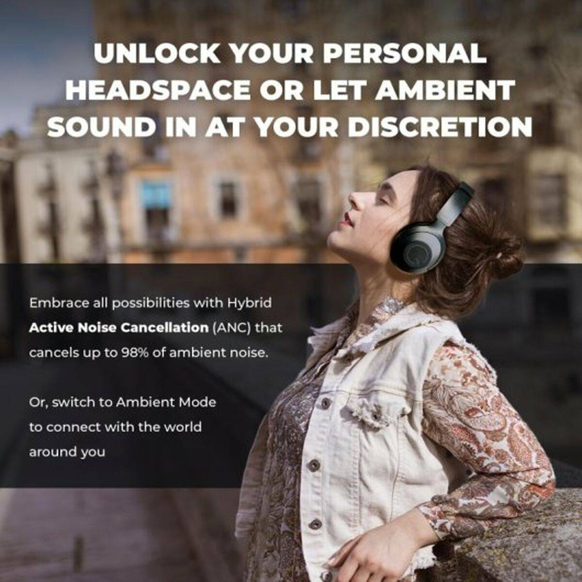 Creative Labs Bluetooth 5.3, 5 microfoons, hybride ANC, omgevingsmodus, USB-C, zwart + BT-L3 Bluetooth LE audiozender-2