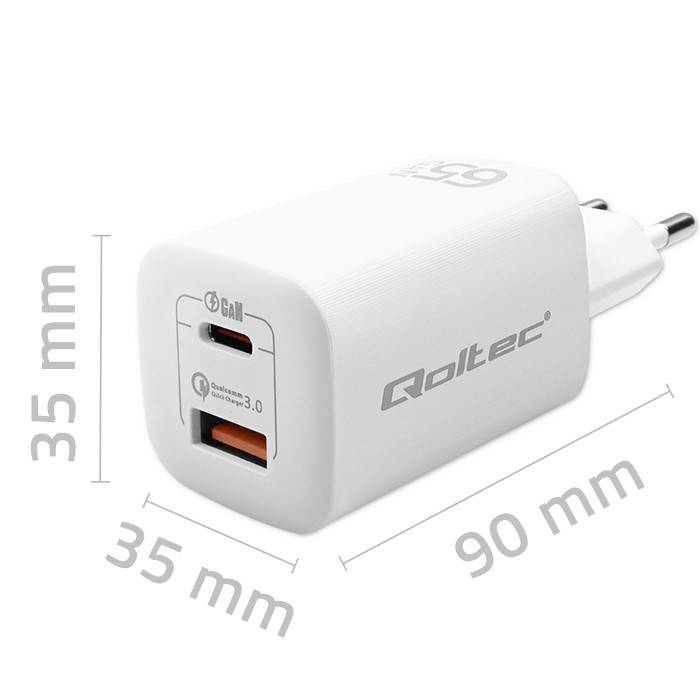 QOLTEC ZSI-50765 Voedingseenheid: schakelende; 5÷20VDC; 3,25A; 65W; 90x35x35mm - 1 stuk-2