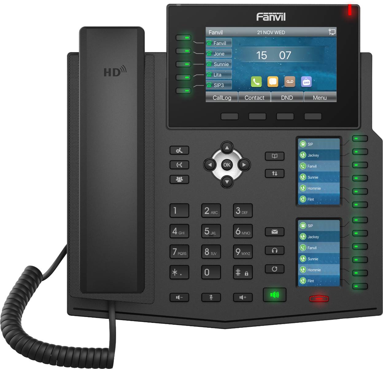 Fanvil IP-telefoon X6U V2 zwart-1