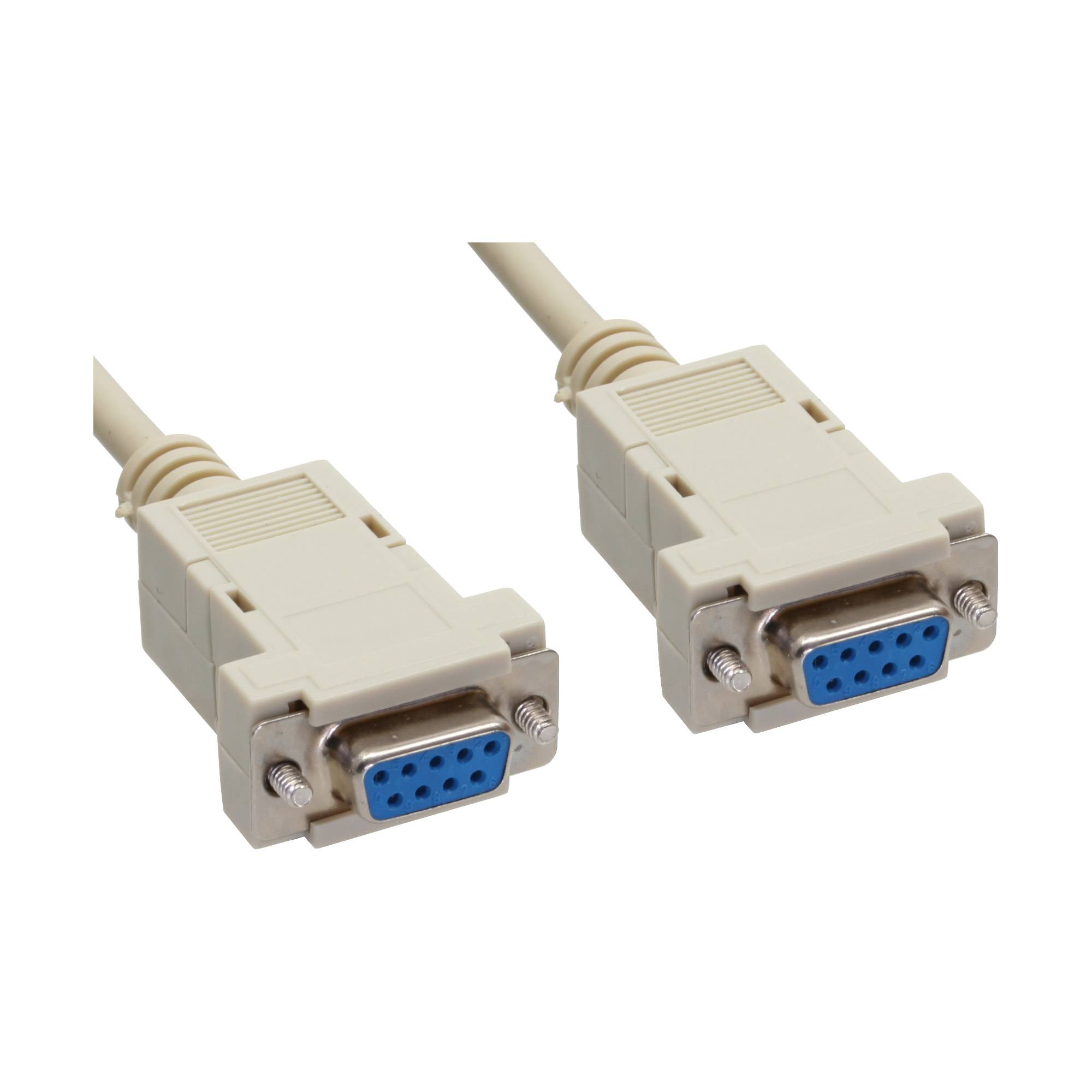Seriële RS232 null modemkabel 9-pins SUB-D (v) - 9-pins SUB-D (v) - 2 meter-0