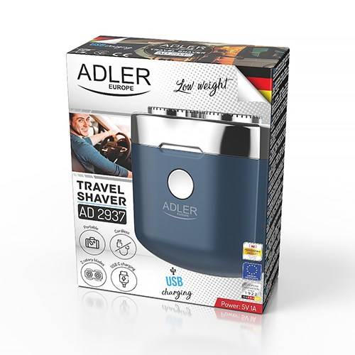 Adler AD 2937 herenscheerapparaat, roterend scheerapparaat, blauw-5