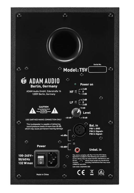 Adam Audio T5V Zwart-1