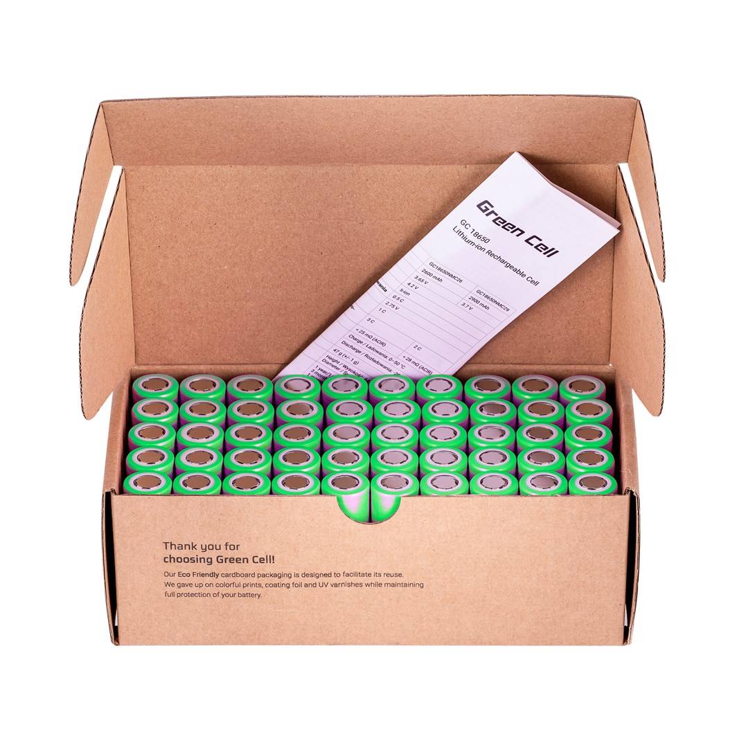 Green Cell 50GC18650NMC29 huishoudbatterij Oplaadbare batterij 18650 Lithium-ion (Li-ion)-5