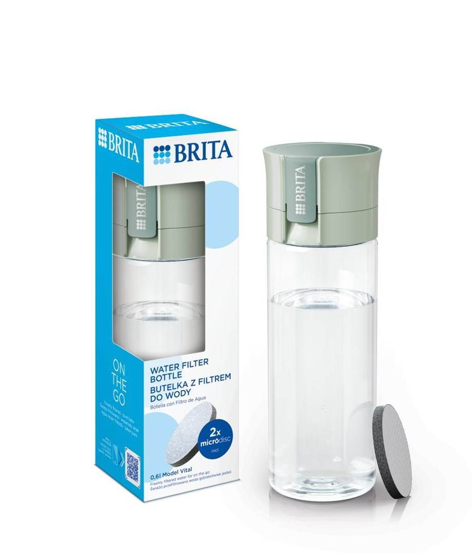 Brita Vital groene filterfles met 2 schijven-6