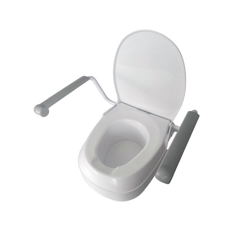 Verhoogde toiletbril met handgrepen-1