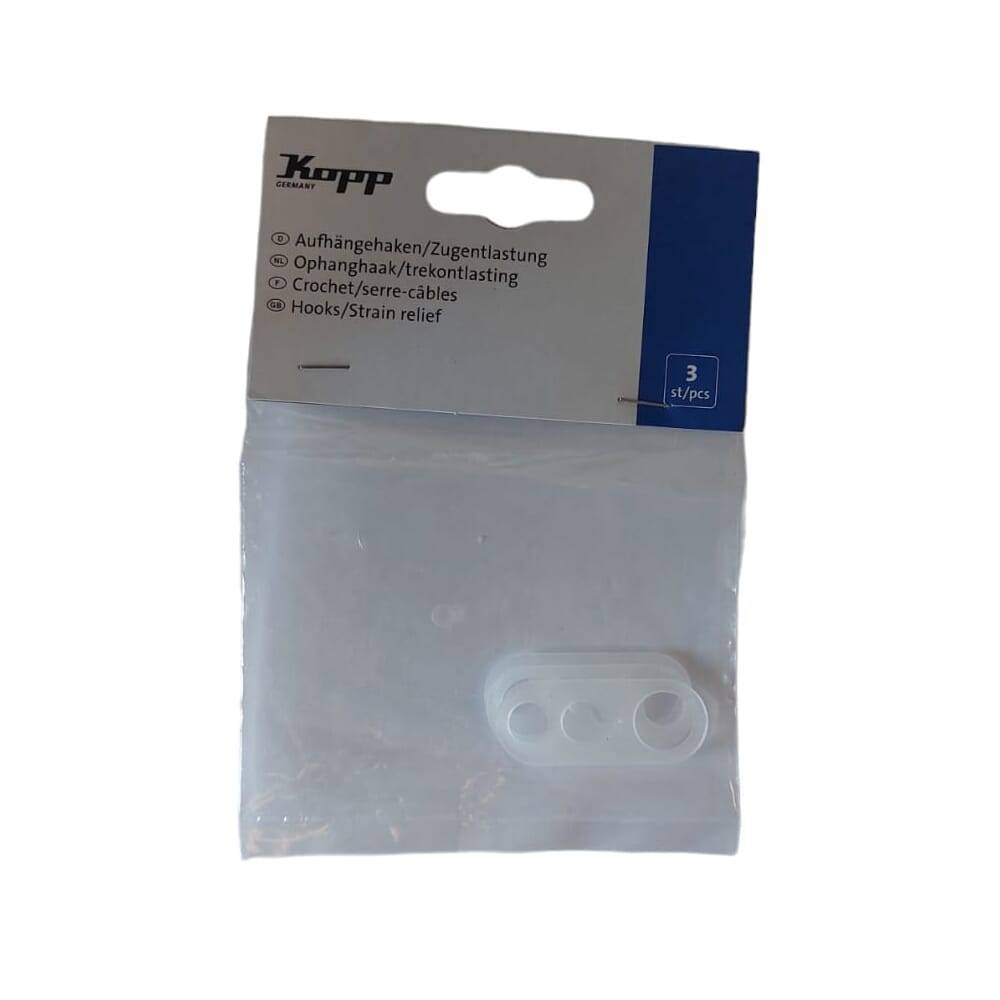 Kopp Ophanghaak/Trekontlasting - Wit - 3 stuks-0