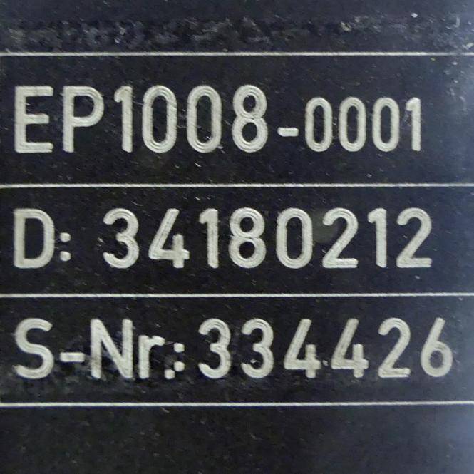 Beckhoff EtherCAT Box 8-kanaals digitale ingang 24 V DC 3ms M8 EP1008-0001-1