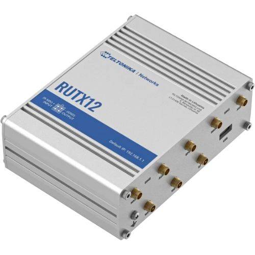 TELTONIKA RUTX12 - WI -FI 5 (802.11ac) - Dubbele band (2,4 GHz / 5 GHz) - Ethernet LAN - 4G - Zilver - Router om Neer-2