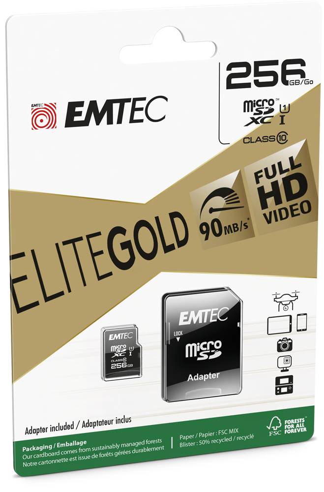 Emtec EliteGold 256GB MicroSDXC UHS-I Klasse 10-2