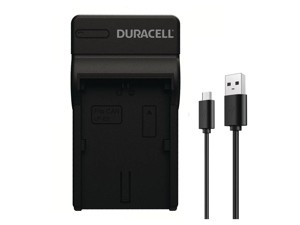Duracell oplader met USB-kabel voor DR9943/LP-E6-4