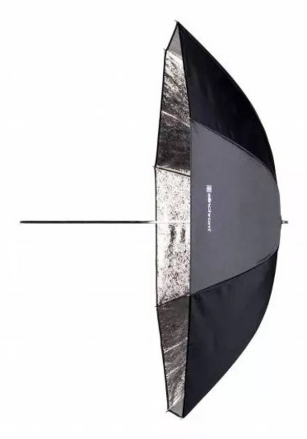 Elinchrom paraplu, ondiep, zilver, 105 cm