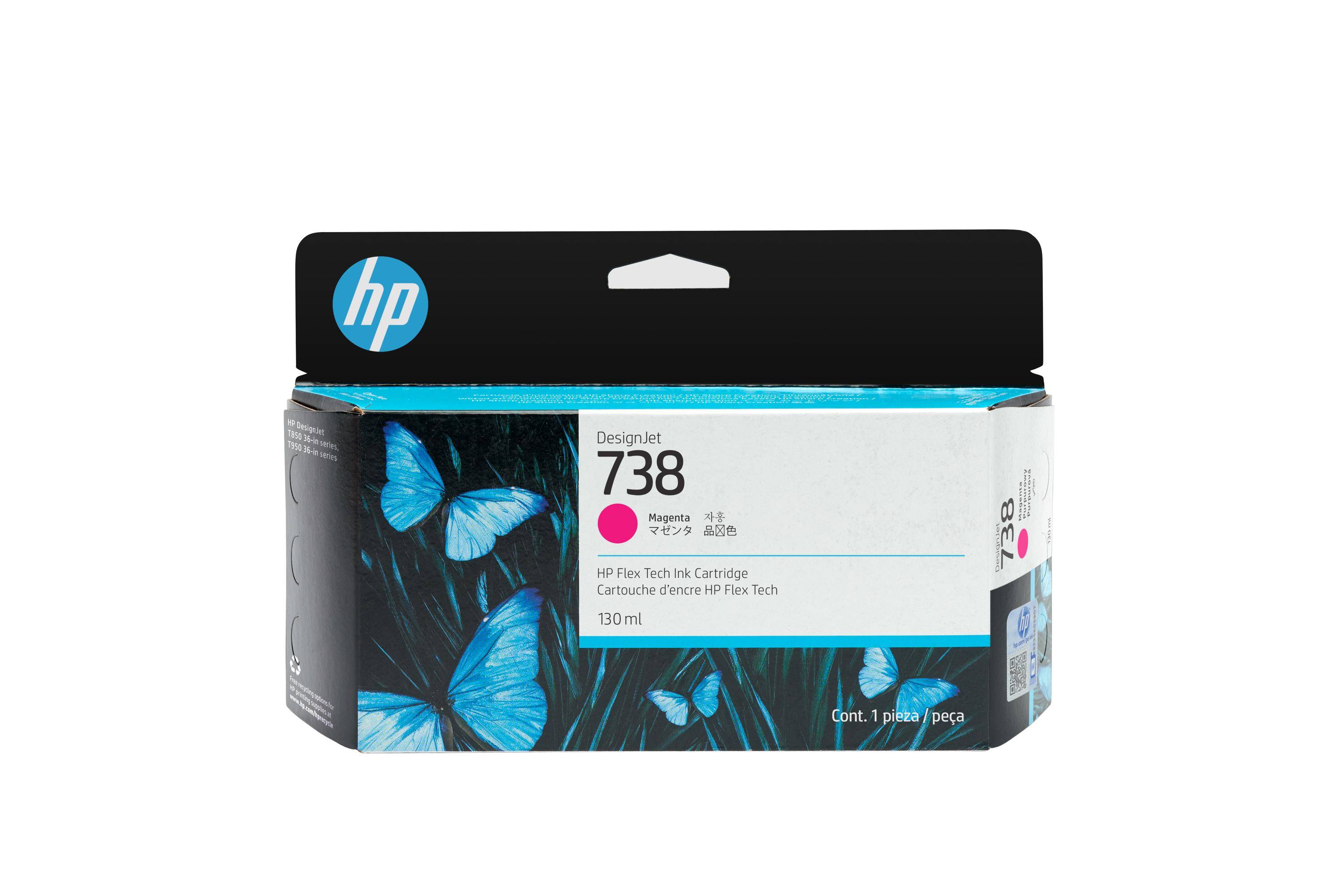 HP 738 - 130 ml - magenta - origineel - DesignJet-0