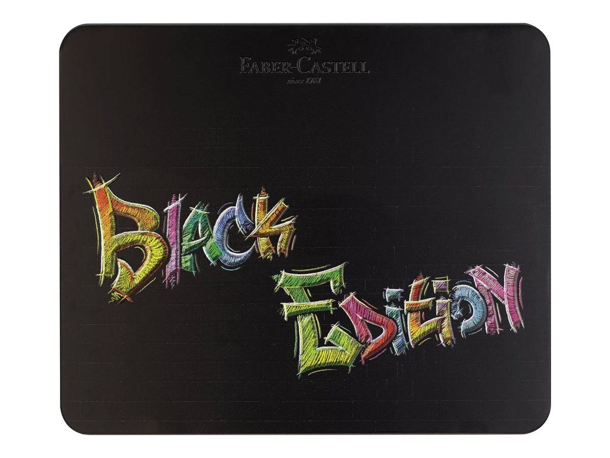 FABER-CASTELL kleurpotloden Black Edition 100 metalen set.-1