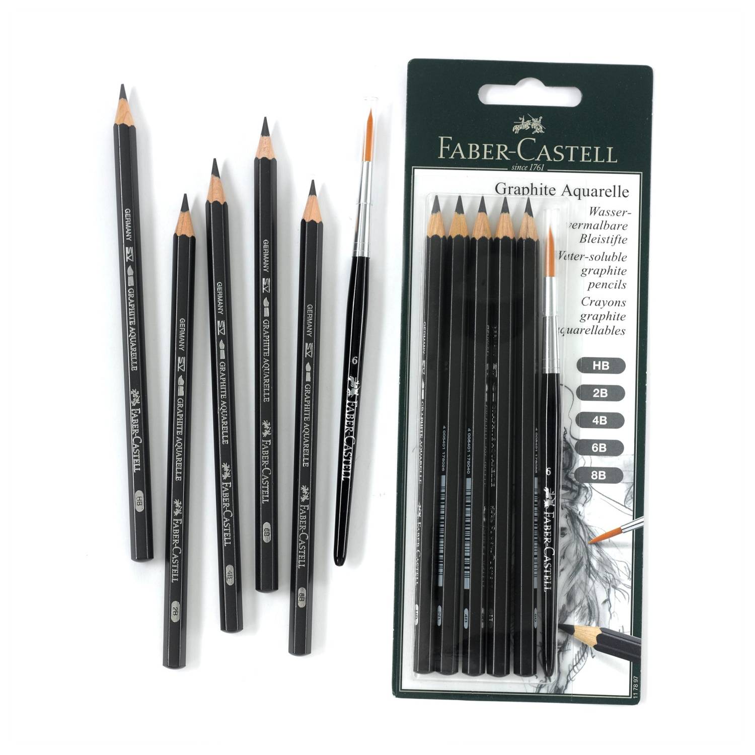 FABER-CASTELL Aquarelpotlood Grafiet Aquarelle BK-1