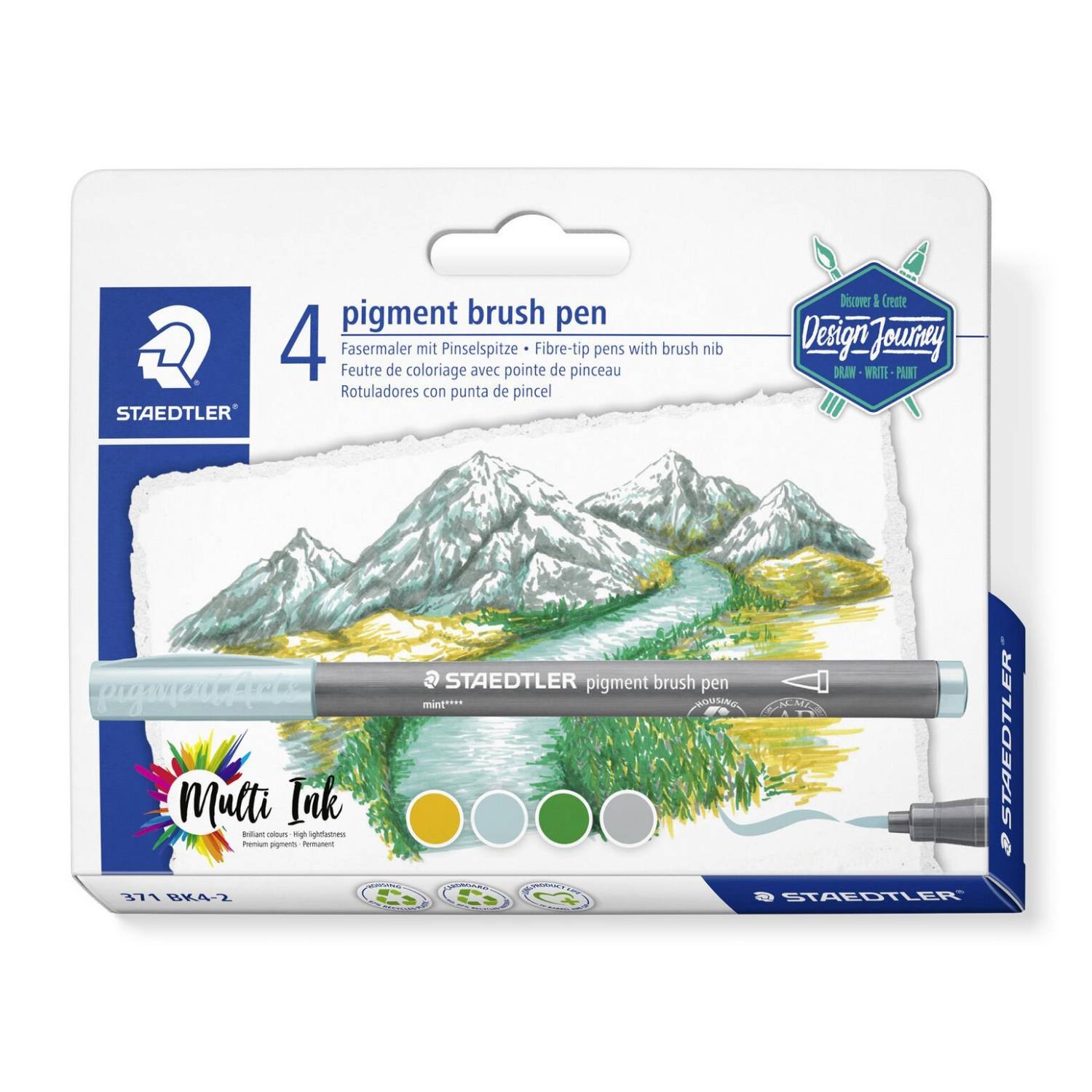STAEDTLER "Design Journey" Forest Colours-set 4-delig Verkoop-4