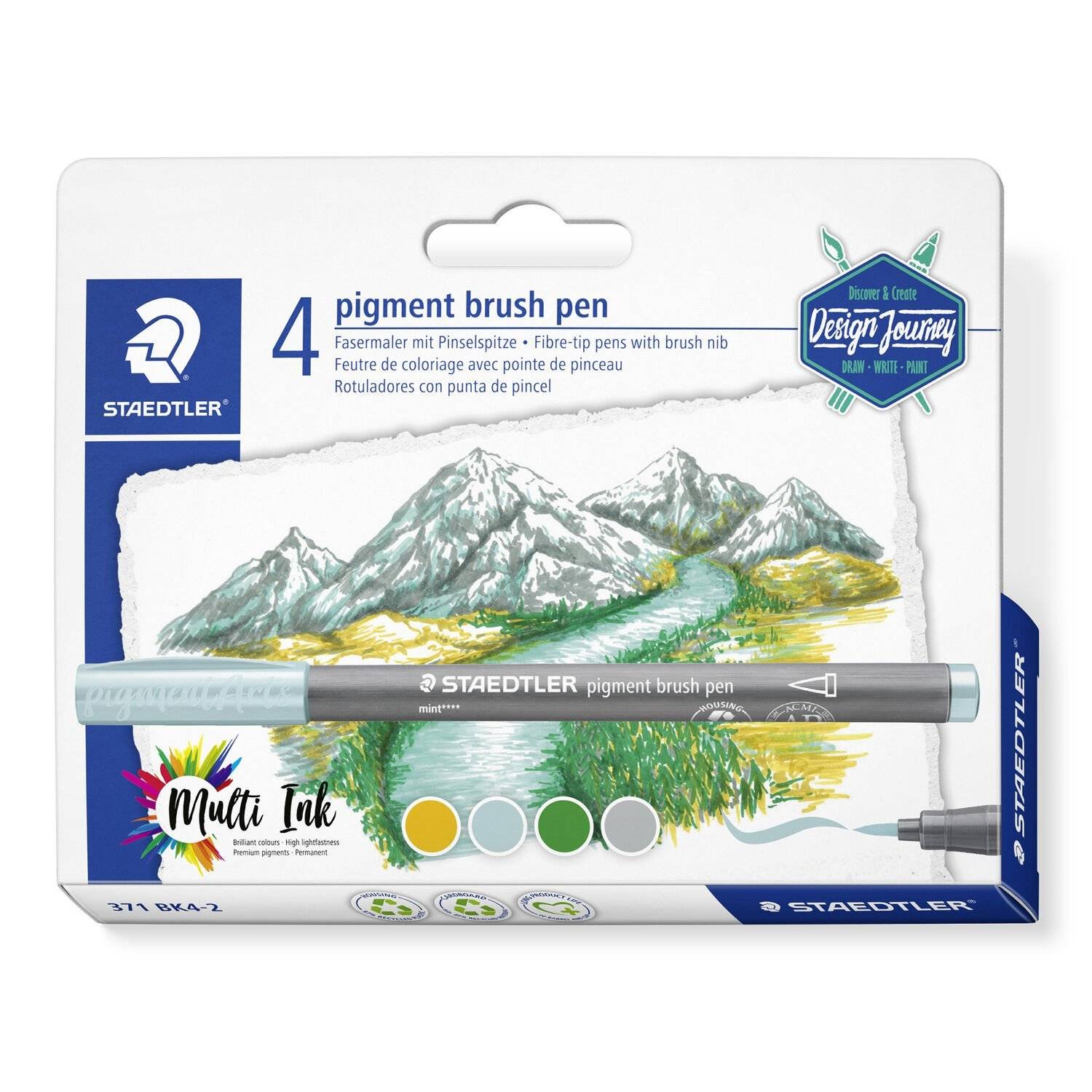 STAEDTLER Lake Colours-set "Design Journey" 4-delig Verkoop-4