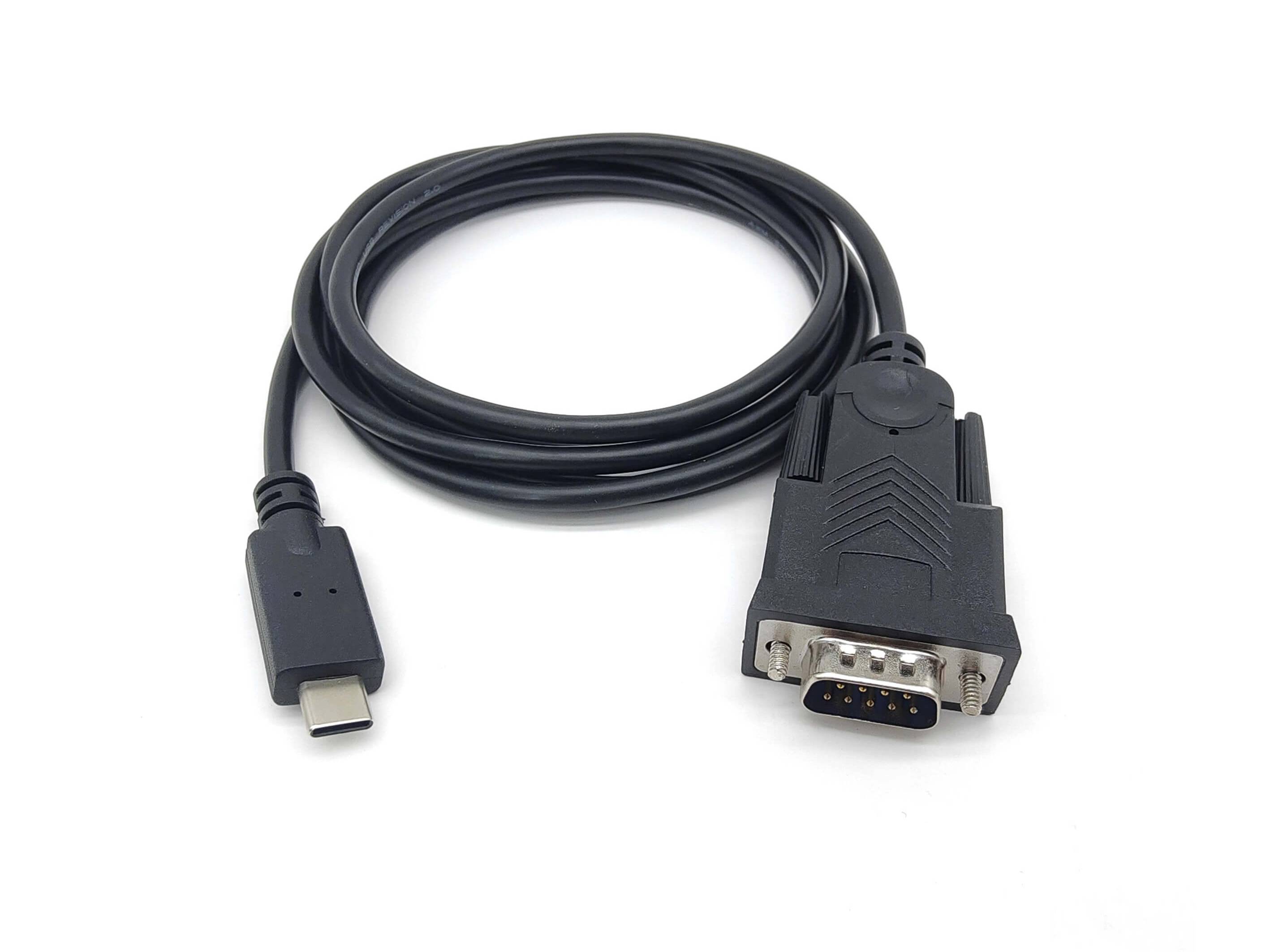 Equip Adapter USB-C -> Serieel RS232-DB9 St/St 1,50m sw-1