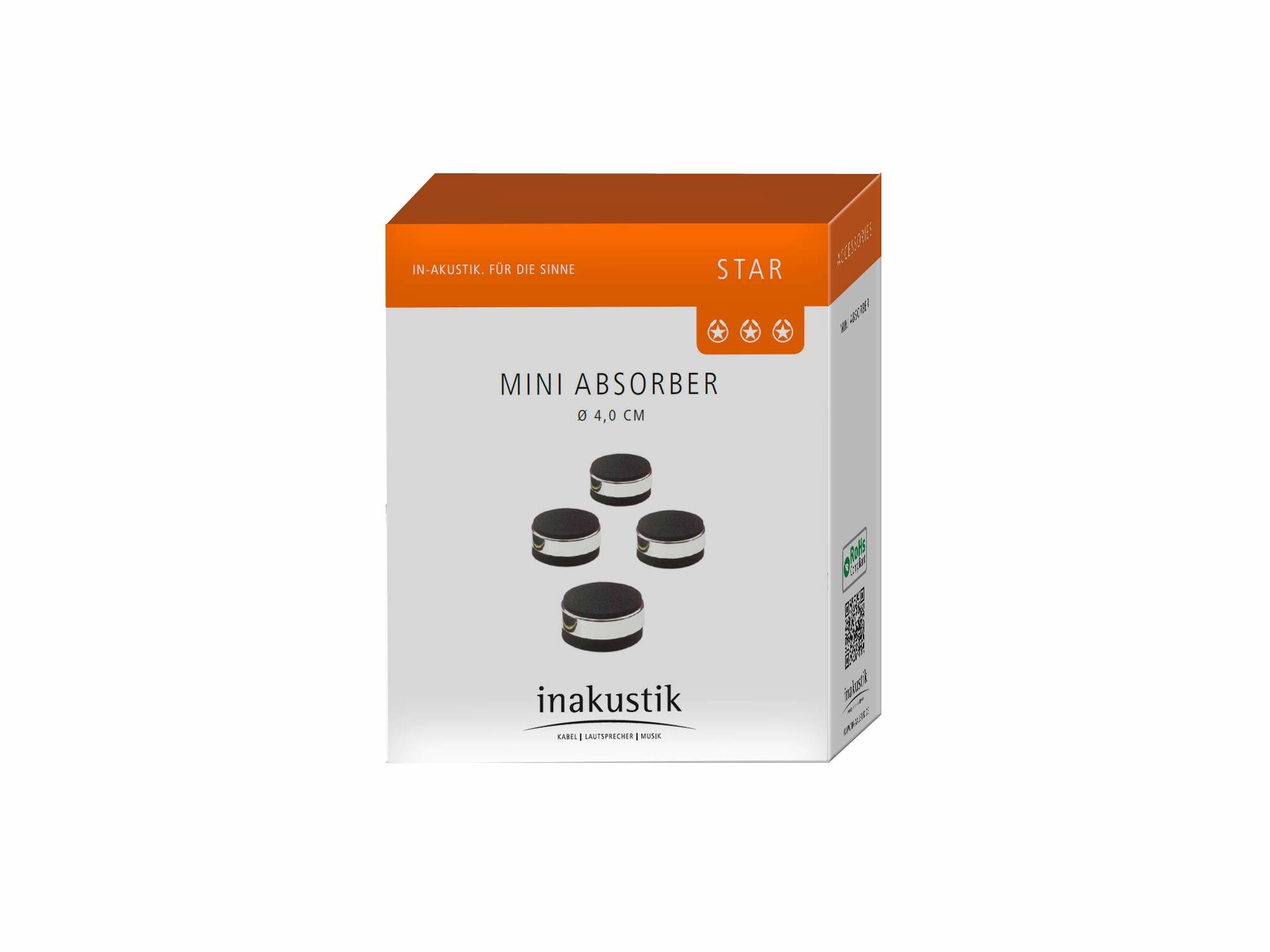in-akustik Star Mini Absorber Chrome Set 4-1