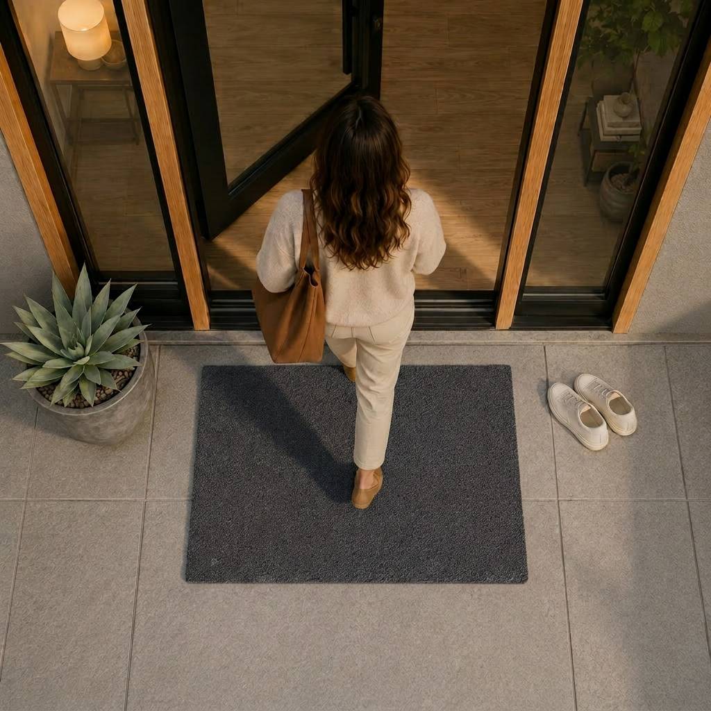 Kokosmat 80x120cm - Grijs - 24 mm dik-1