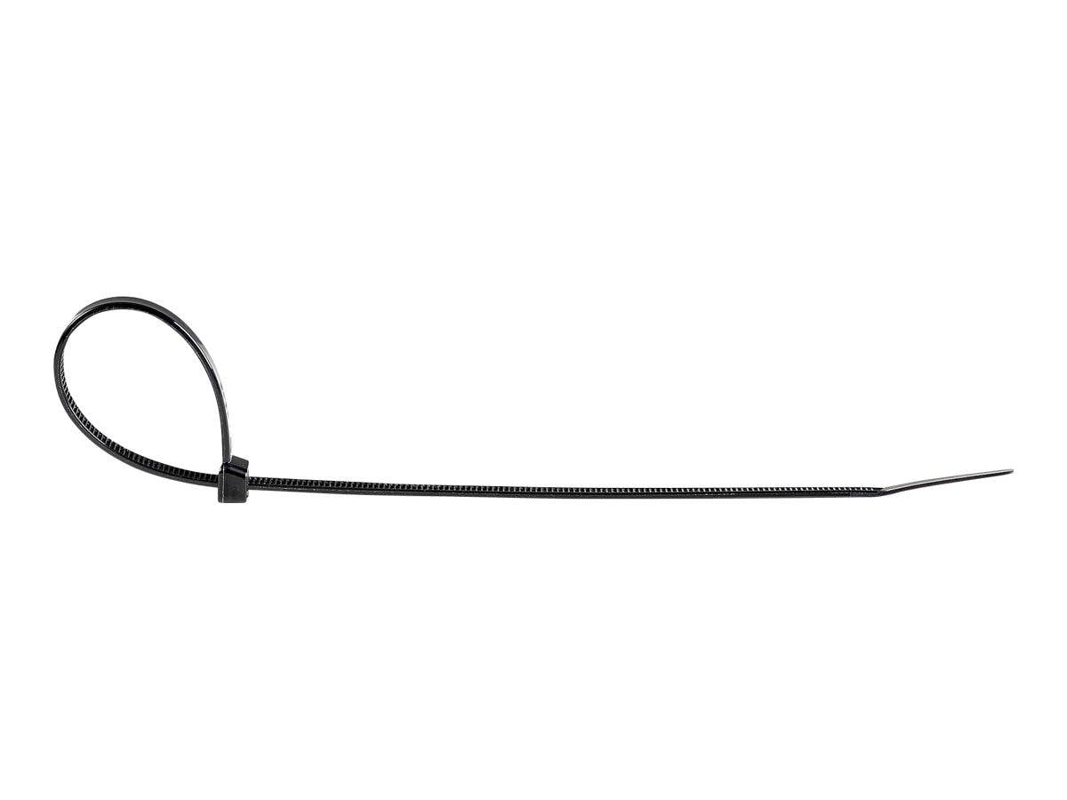 StarTech.com 20 cm Zwarte Kabelbinders - 4mm Breed, 55mm Bundeldiameter, 22kg Treksterkte - Zelfsluitende Snelbinders ui-4