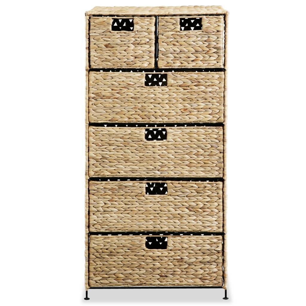 vidaXL - Opbergset - met - 6 - manden - 47x37x100 - cm - waterhyacint-2