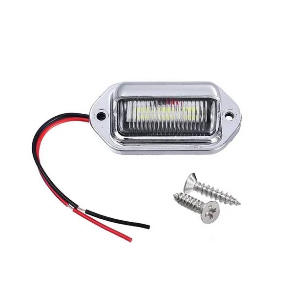 LED Kentekenplaat verlichting - 3W 500lm 12-24V - Chroom