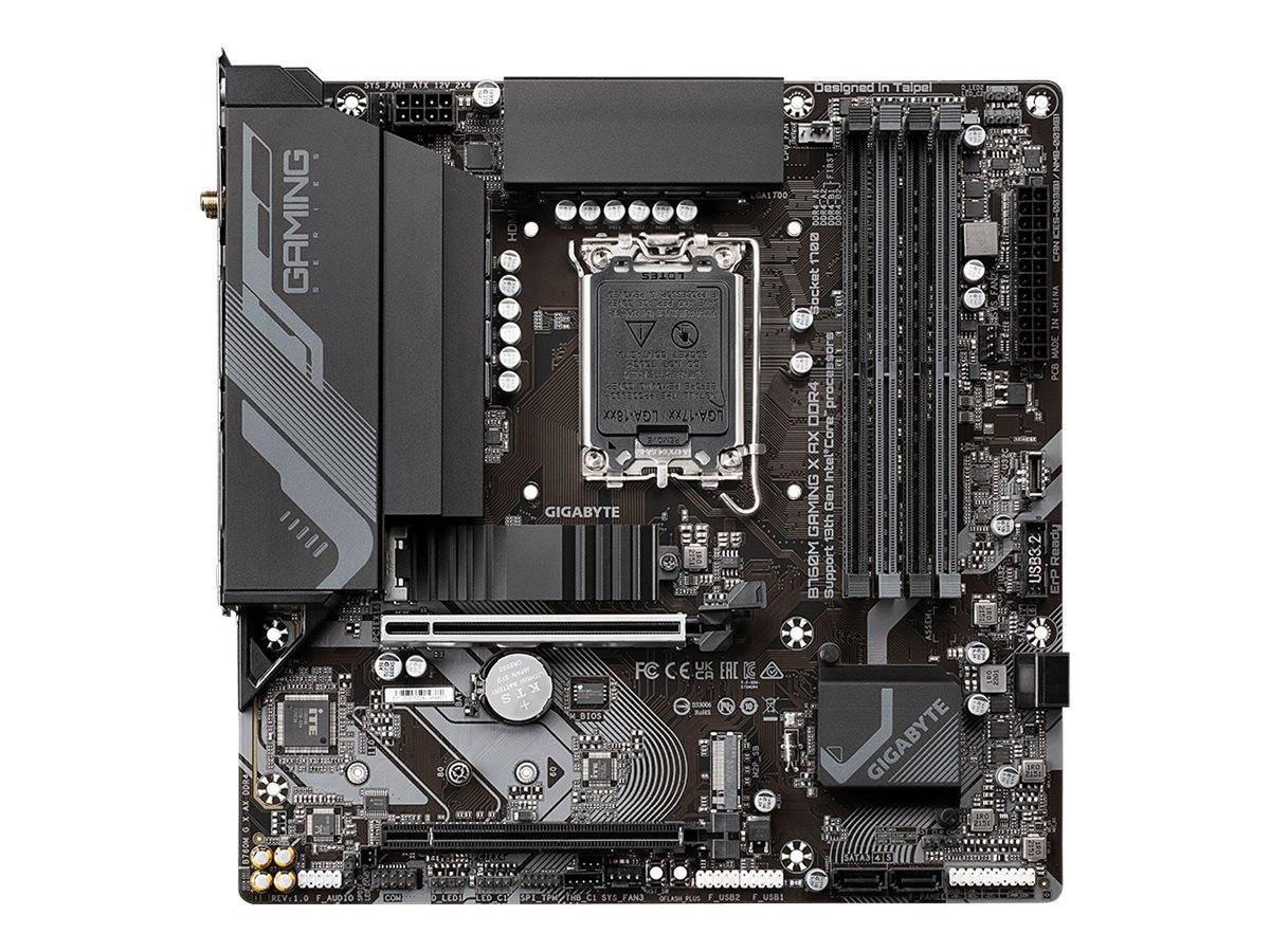 Moederbord - GIGABYTE - B760M Gaming X AX - DDR5 tot 7600 MHz - Wi-Fi 6E - 2,5 GbE LAN-0