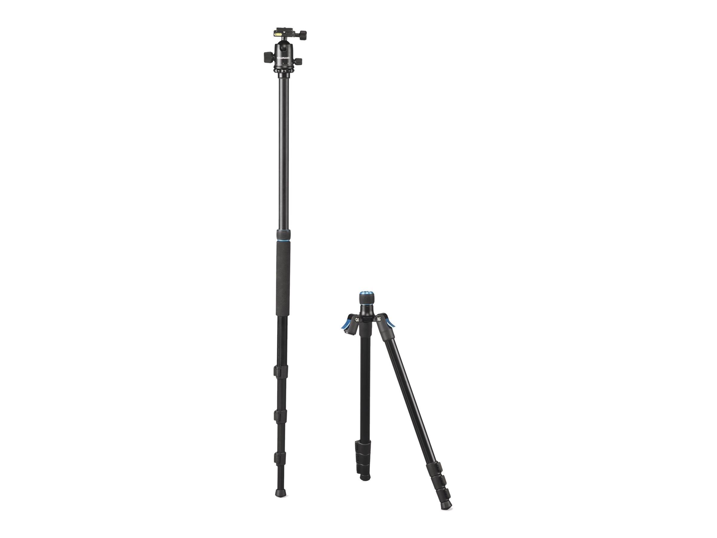 Cullmann Tripod Werkhoogte: 48 - 185 cm Zwart Kogelkop, Geïntegreerd statief, Incl. tas-2