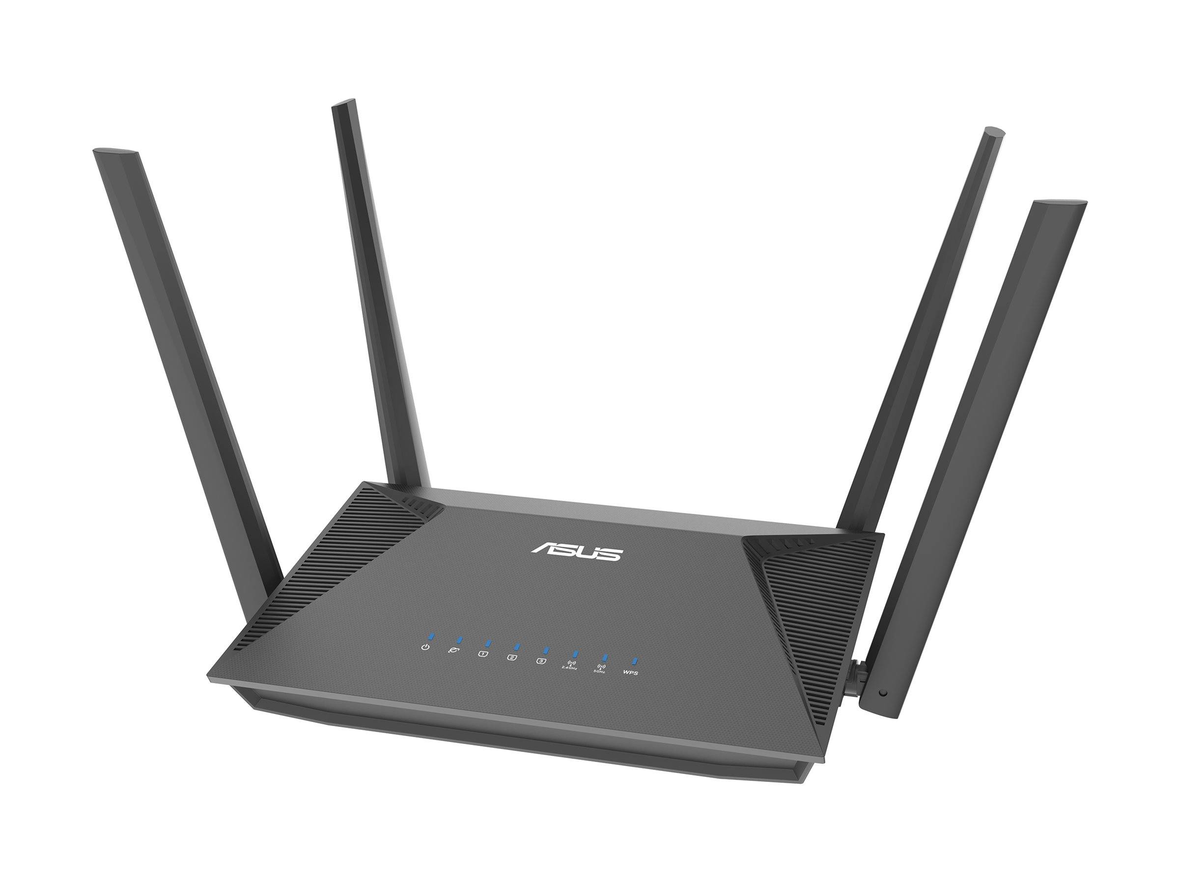 ASUS RT-AX52 AX1800 AiMesh draadloze router Gigabit Ethernet Dual-band (2,4 GHz / 5 GHz) Zwart-0