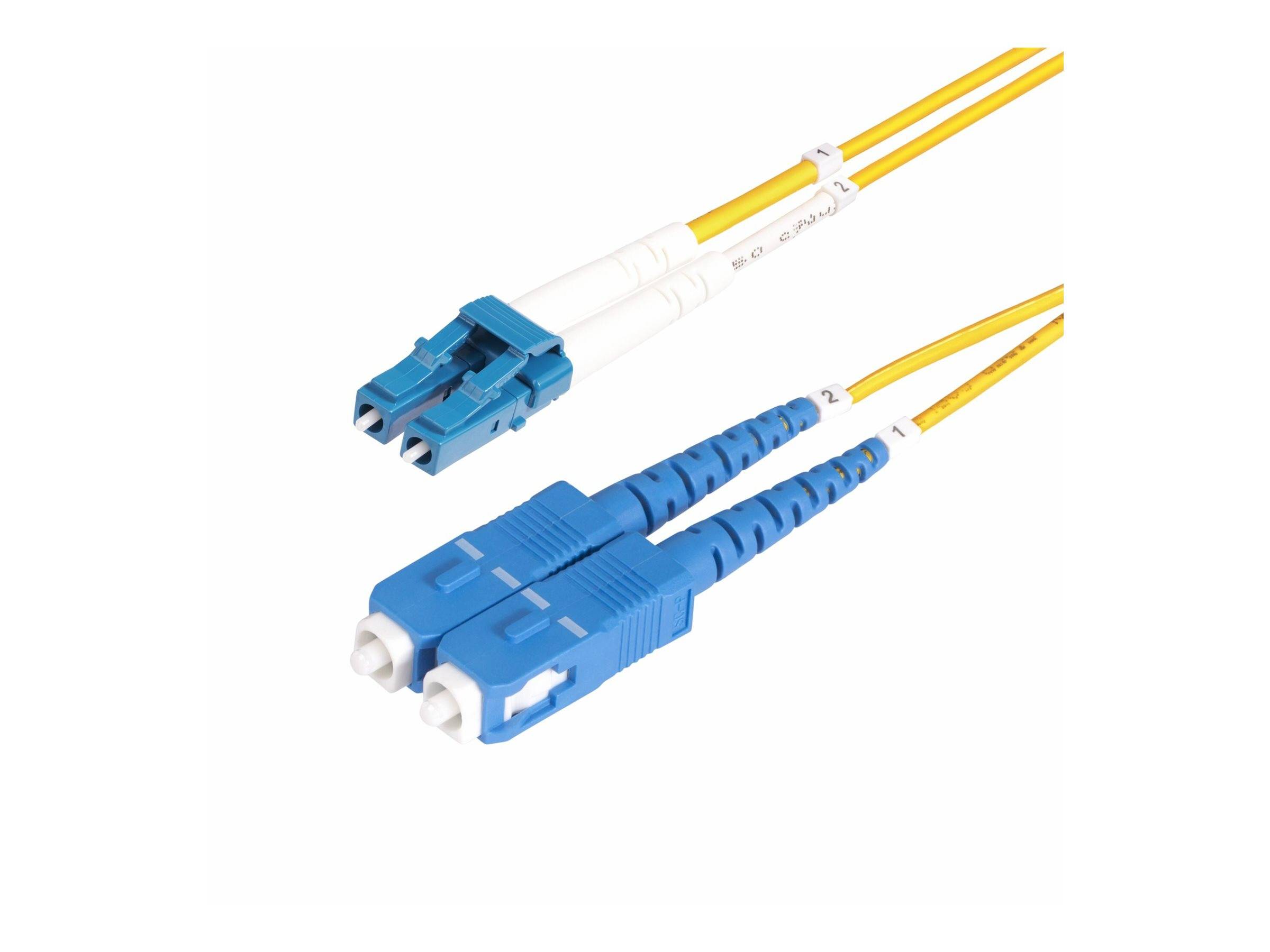 StarTech.com 10m LC naar SC (UPC) OS2 Single Mode Duplex Glasvezel Kabel, 9/125µm, 10Gbps, Low Insertion Loss, LSZH Fibe-0