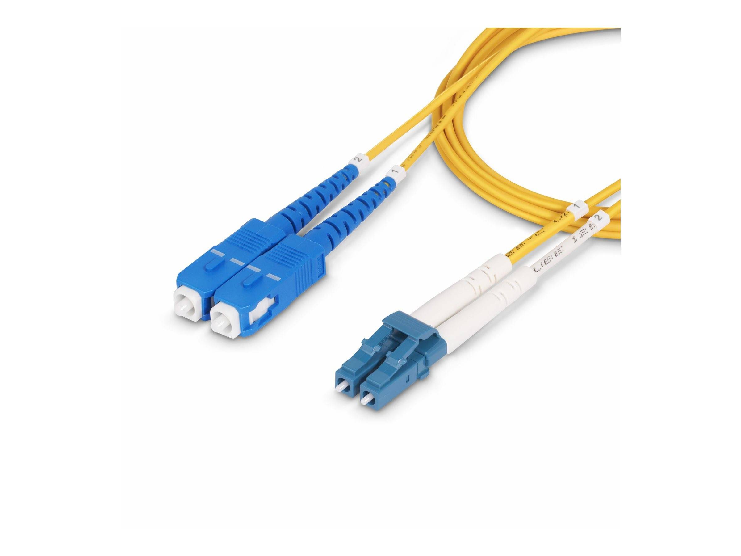 StarTech.com 10m LC naar SC (UPC) OS2 Single Mode Duplex Glasvezel Kabel, 9/125µm, 10Gbps, Low Insertion Loss, LSZH Fibe-3