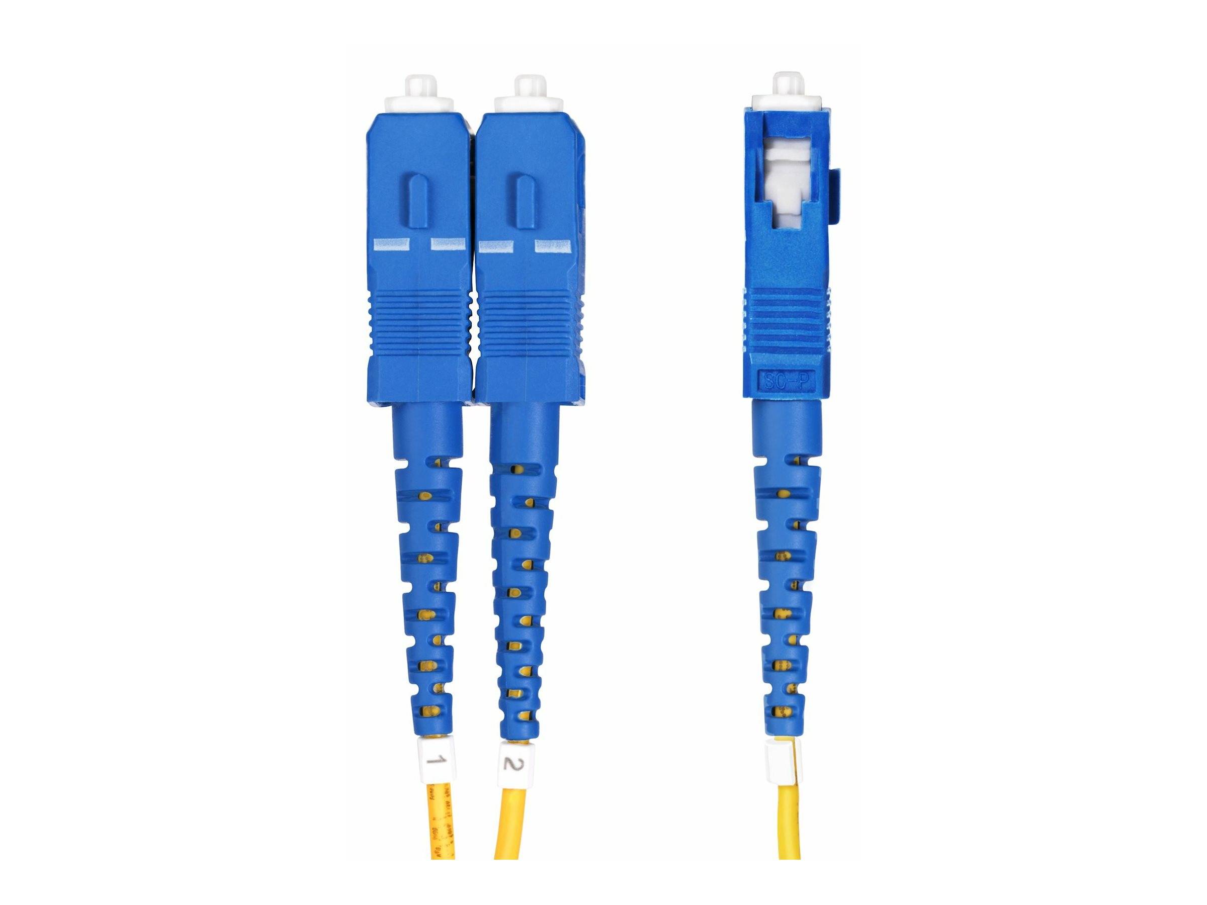 StarTech.com 10m LC naar SC (UPC) OS2 Single Mode Duplex Glasvezel Kabel, 9/125µm, 10Gbps, Low Insertion Loss, LSZH Fibe-4