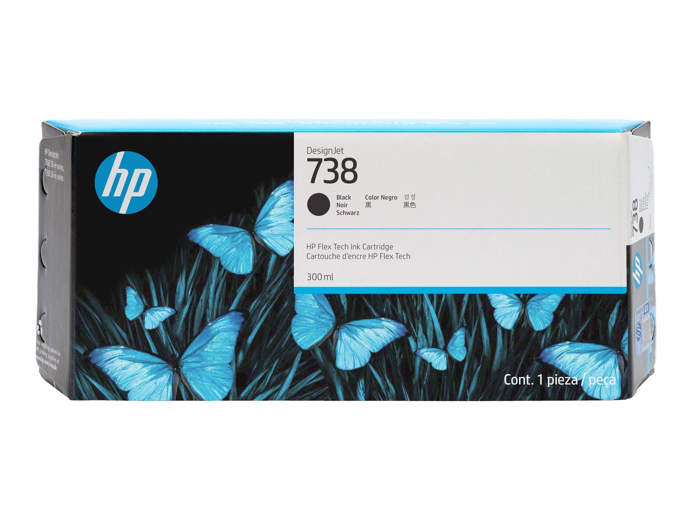 HP 738 - 300 ml - zwart - origineel - DesignJet-0