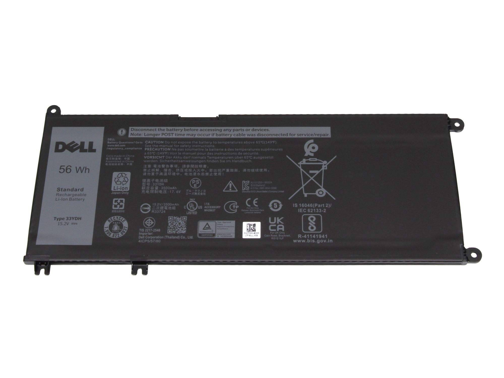 Batterij - Li-ion - 56Wh - 3600mAh - Zwart-0