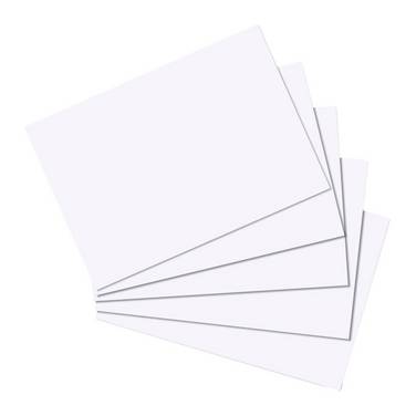 Herlitz indexkaarten A5 blanco wit hf pak van 100