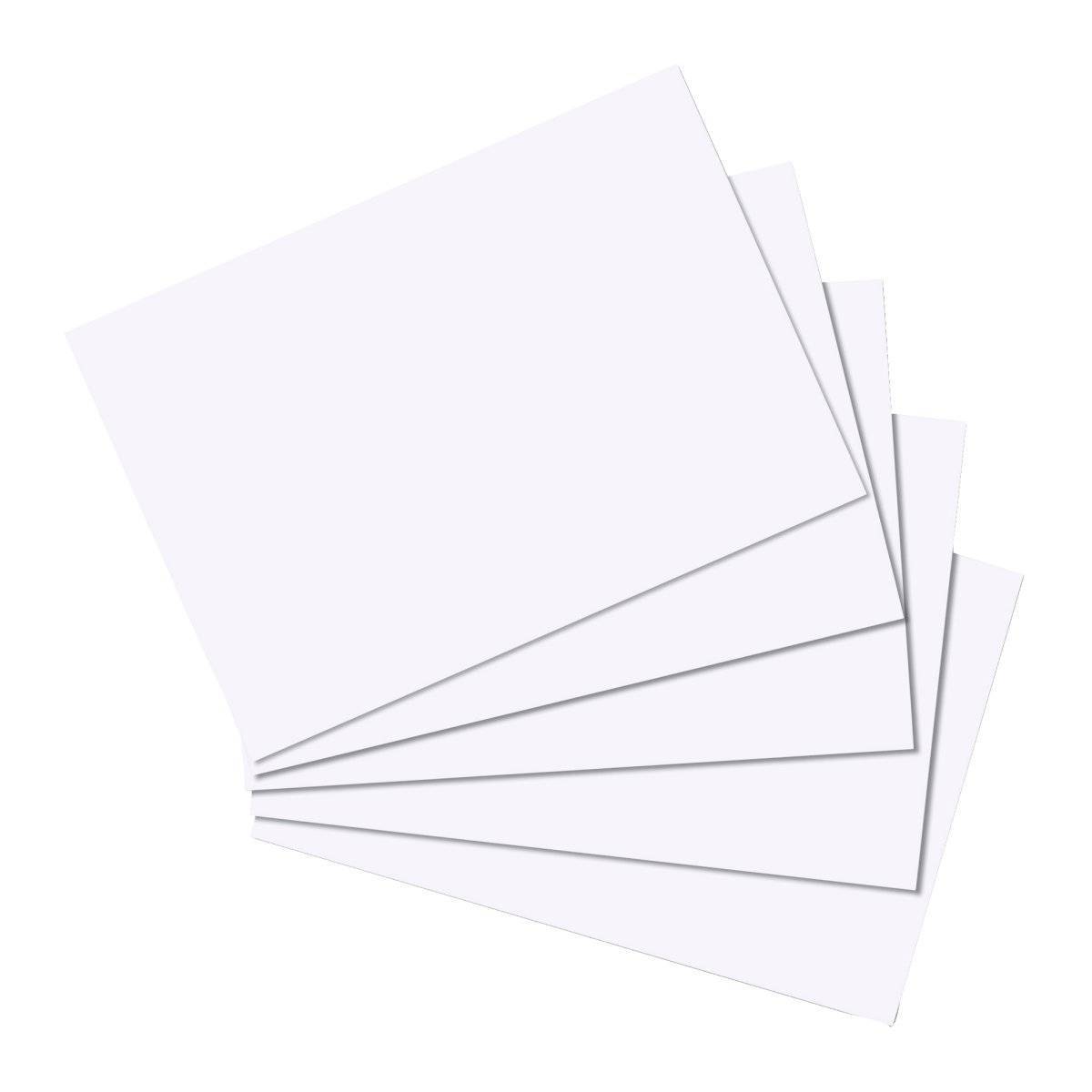Herlitz indexkaarten A5 blanco wit hf pak van 100-0